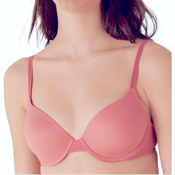 PINK Victoria’s Secret Everywhere Push-Up Mauve Pink Underwire Bra Size 34DD - Picture 1 of 10